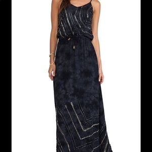 Tie dye beaded maxi dress